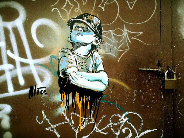 Alice Pasquini, Trastevere, Roma. Foto progetto "E' Street Art da uomini" a cura di Livia Fabiani