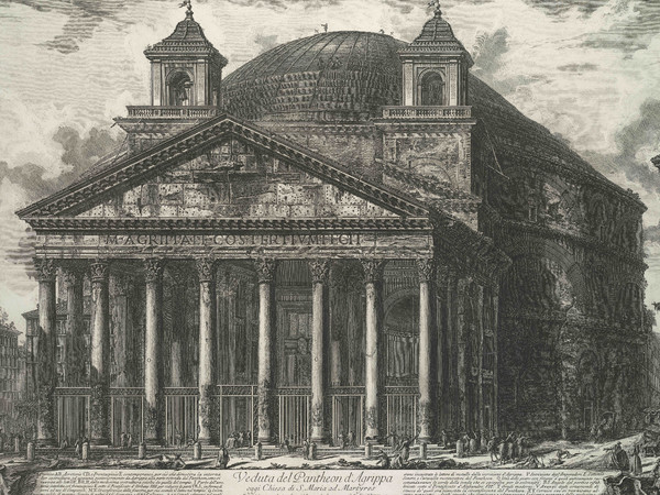Giovanni Battista Piranesi, Veduta del Pantheon d'Agrippa, Roma, 1761 circa, Da 