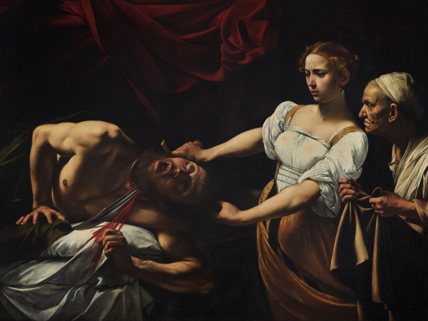 Michelangelo Merisi, detto Caravaggio, <em>Giuditta decapita Oloferne</em>, 1600 ca, olio su tela, 195x145 cm. Roma, Palazzo Barberini