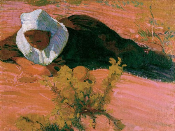 Cuno Amiet, <em>Ragazza bretone (Bretonischer Knabe)</em>, 1893, Olio su tela, 80 x 65 cm, Kunsthaus Zürich, Vereinigung Zürcher Kunstfreunde | © M. + D. Thalmann, Herzogenbuchsee<br />
