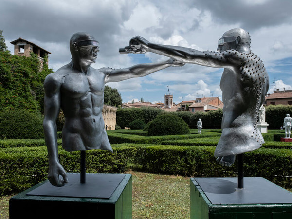 Opere di Emanuele Giannelli per Forme nel Verde 2023. Horti Leonini, San Quirico d'Orcia (SI)