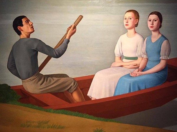 Antonio Donghi (1897 – 1963), <em>Gita in barca</em>, 1934, Fondazione Elena e Claudio Cerasi, Palazzo Merulana, Roma