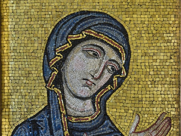 12th century mosaic, Byzantine-style mosaic showing the Virgin as Advocate for the Human Race, Palermo Cathedral, c.1130-1180 AD | Courtesy of Museo Diocesano