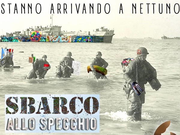 Lo sbarco allo specchio, Steet art a Nettuno