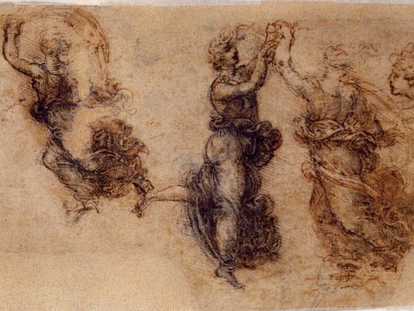 Leonardo Da Vinci, Tre figure femminili danzanti e una testa, Gallerie dell’Accademia, Venezia
