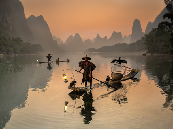 Djatinegoro The Eng Loe, Li river fishermen