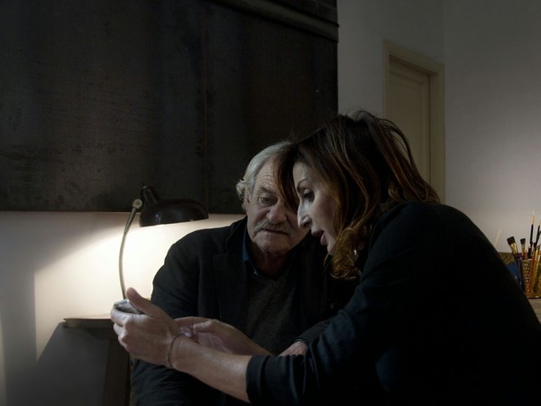 Lara Nicoli, foto con Kounellis 