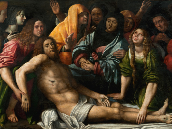 Giovan Francesco Caroto, Deposizione di Cristo, 1515, olio su tavola, 90x146 cm. Collezione privata Giovan Francesco Caroto, Deposizione di Cristo, 1515, olio su tavola, 90x146 cm. Collezione privata