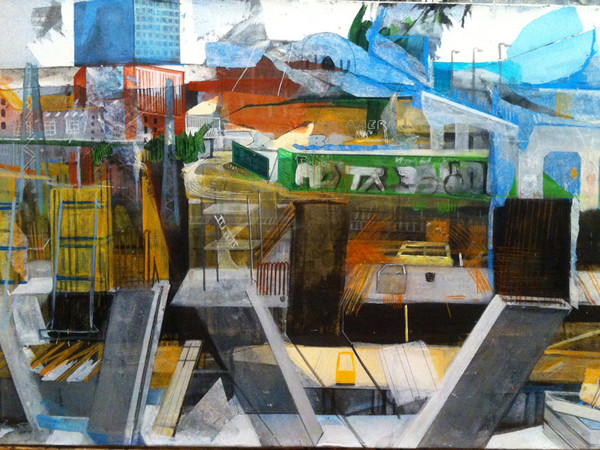 Anna Capolupo, Berlin Apart#1, cm 50x70 cm, tecnica mista su carta intelaiata, 2015