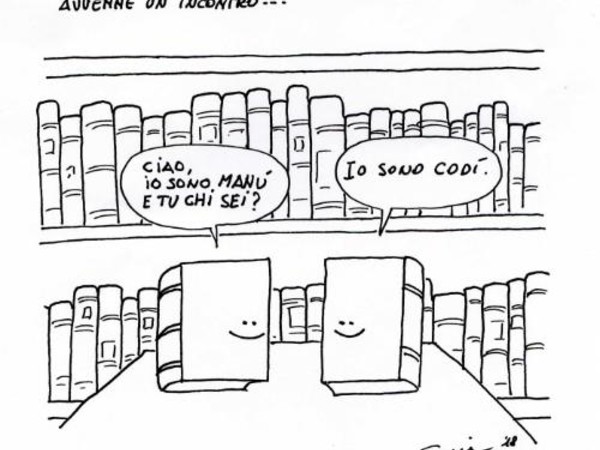 MarCOmix. La Biblioteca Marciana in fumetto, vignetta di Paolo Emilio Pizzul
