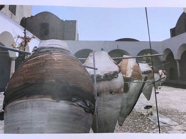 Antonio Ievolella, Progetto per l'installazione nel Chiostro piccolo della Certosa di San Giacomo a Capri<br /> Antonio Ievolella, Progetto per l'installazione nel Chiostro piccolo della Certosa di San Giacomo a Capri<br />