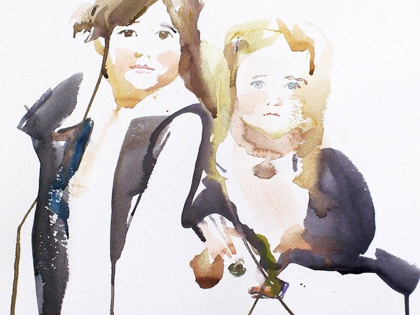 Anastasia Kurakina, Leone&Bianca, 38,5x50cm, acquerello su carta, 2015