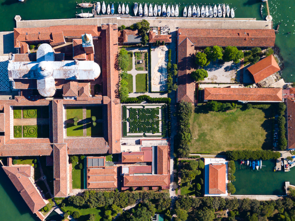 Veduta aerea Isola di San Giorgio Maggiore, Venezia