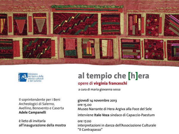 Al Tempio che (H)era. Opere di Virginia Franceschi, Museo Narrante di Hera alla foce del Sele, Capaccio (SA)