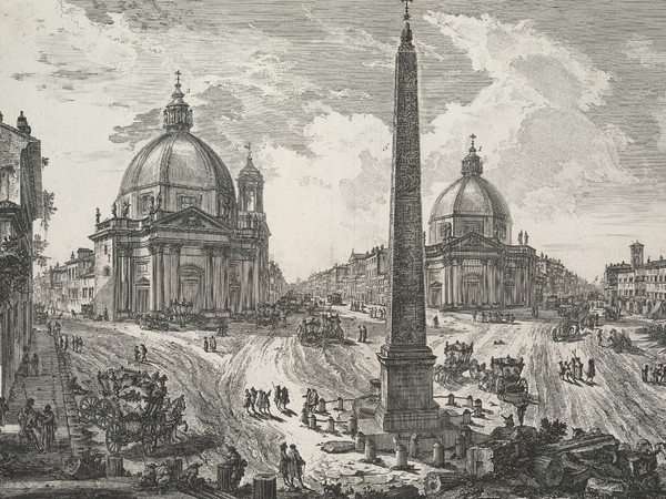Giovanni Battista Piranesi, Veduta della Piazza del Popolo, Roma, 1750 circa, Da 