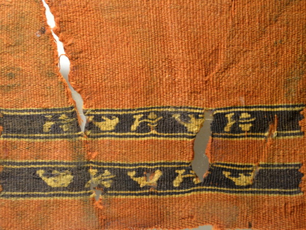 Serafino Amato, Frammento di tessuto Copto Egitto III-VI secolo d C.