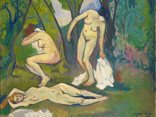 Suzanne Valadon, Tre nudi in campagna, 1909. Olio su cartone, cm 61 x 50 firmato e datato in basso a destra. © Pinacothèque de Paris /Fabrice Gousset
