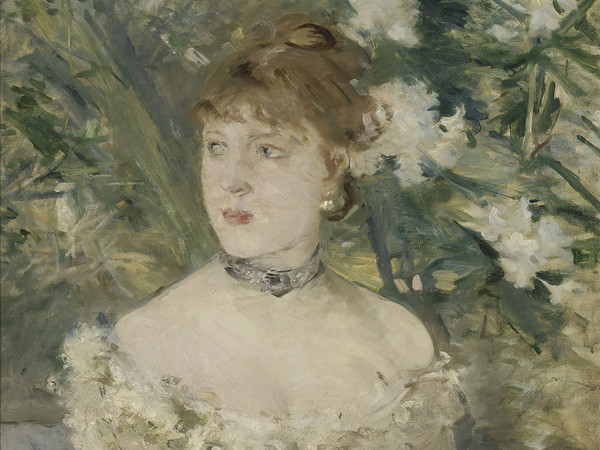 Berthe Morisot, Giovane donna in tenuta da ballo, 1879, Olio su tela, 54 x 71.5 cm, Parigi, Musée d’Orsay | © René-Gabriel Ojéda / RMN-Réunion des Musées Nationaux/ distr. Alinari