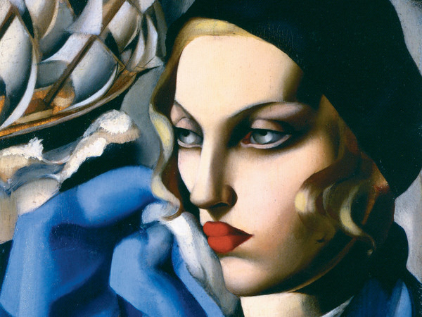 Tamara de Lempicka, La sciarpa blu, 1930, Olio su tavola, 48 x56.5 cm, Collezione privata | Courtesy of Musei San Domenico, Forlì, 2017