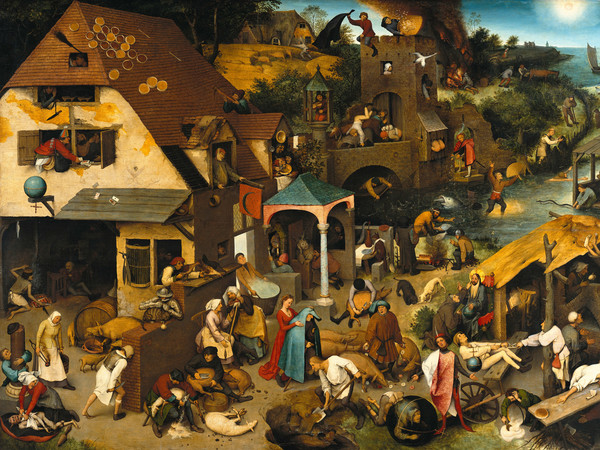 Snijders&Rockox House, Cokeryen (dal 28 settembre 2018 al 13 gennaio 2019), Pieter Brueghel Il Vecchio, Proverbi fiamminghi, 1559 | © KBC Antwerpen Snijders&Rockoxhuis