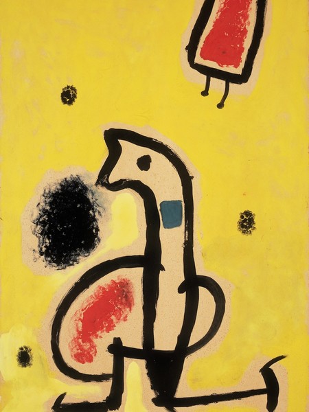 Joan Miró, Senza Titolo, n.d., olio su cartone, 91,5 x 64,5 cm