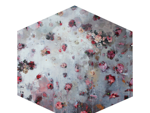 Massilmiliano Alioto, Asfissia, 2016, Olio su tela, 170 x 170 cm