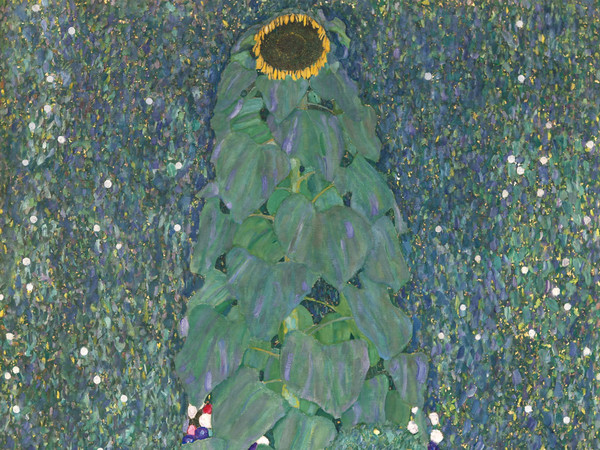 Gustav Klimt, Girasole, 1907, Olio e pittura d’oro su tela, 110 x 110 cm, Vienna, Belvedere, Legato Peter Parzer, Vienna | © Belvedere, Vienna