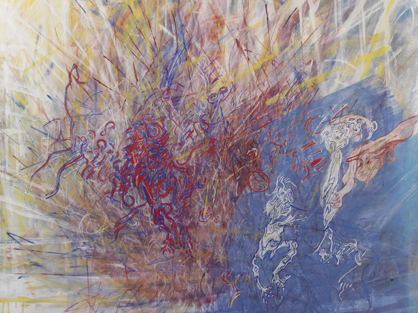 Tancredi Parmeggiani, Hiroshima 3, 1962, Tecnica mista su tela, 152.2 x 170 cm, Collezione privata Firenze | Courtesy of Tornabuoni Arte