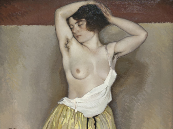 Giannino Marchig, La gonna gialla, 1923, Olio su tela, 138 × 83 cm, Collezione privata
