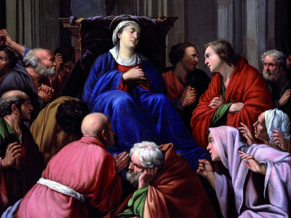 Carlo Saraceni, Transito della Vergine. Olio su rame, cm 45,6 x 28. New York, Collezione Richard L. Feigen