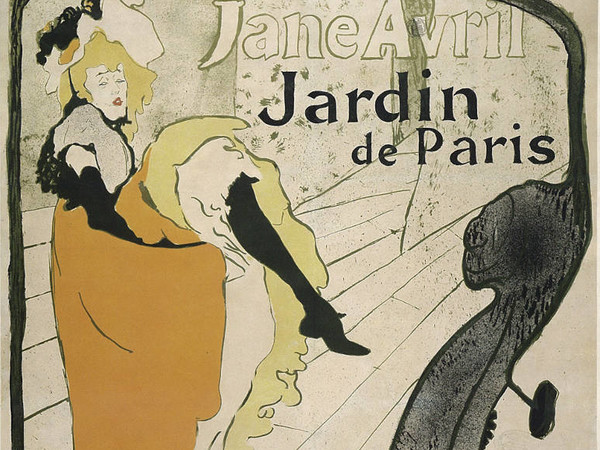 Henri de Toulouse-Lautrec, Jane Avril, 1893, litografia a colori, manifesto