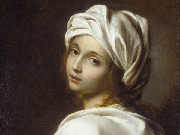 Guido Reni, (Bologna 1575 - 1642), Attribuzione, Beatrice Cenci, Olio su tela, 48 x 64.5