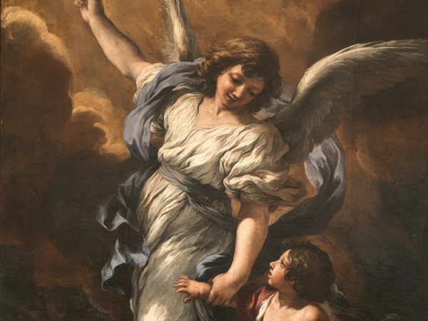 Pietro da Cortona, <em>L'angelo Custode</em>, 1656 (dettaglio)