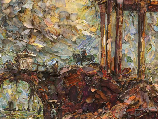 Vik Muniz, Landscape with Ruins, after Francesco Guardi (Repro), 2017