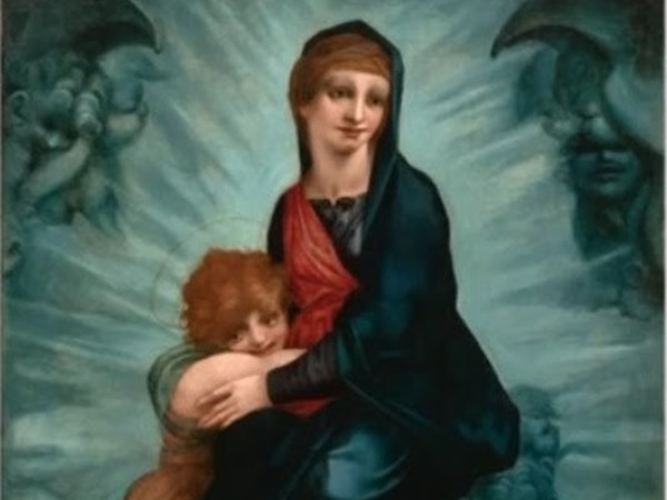 Rosso Fiorentino, Madonna in Gloria (particolare). San Pietroburgo, Museo Statale Ermitage 