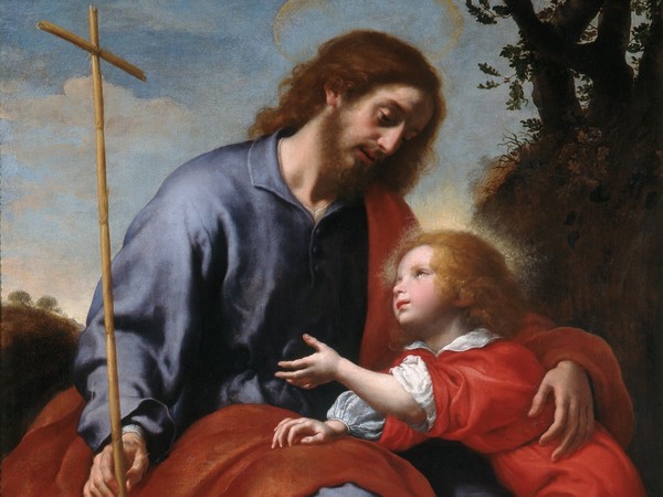 Carlo Dolci (Firenze, 1616-1687), San Giuseppe mostra la croce a Gesù Bambino, 1635-1640. Olio su tela. Marsiglia, Musée des Beaux-Arts