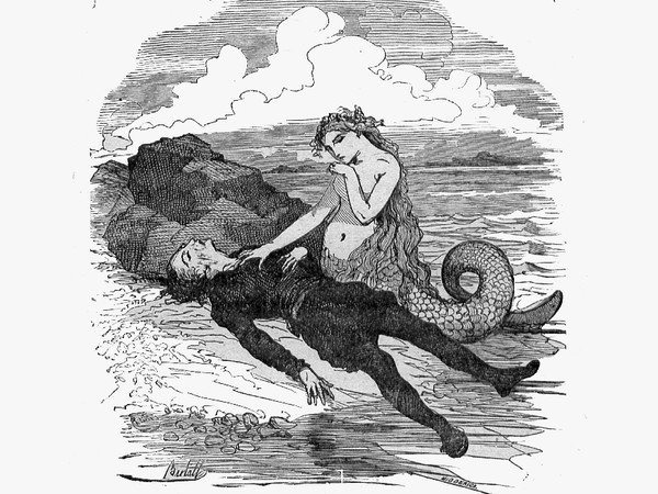 La Sirenetta ed il principe, Illustrazione di Bertall (1820-1882)