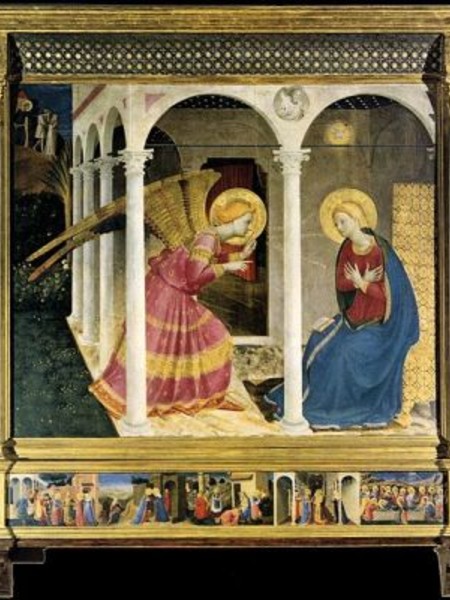 Beato Angelico, Annunciazione, Museo Diocesano di Cortona1333-1334 ca.