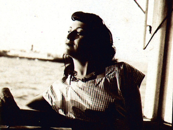 Lina sulla nave Almirante Jaceguay verso il Brasile, 1946