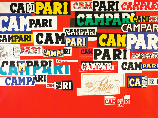 Bruno Munari, Declinazione grafica del nome Campari, 1964, Galleria Campari, Sesto San Giovanni (MI)