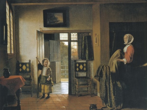 Pieter de Hooch, The Bedroom, 1658/1660 ca., olio su tela, 51x60 cm