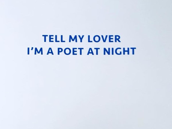 Tell my lover I’m a poet at night di Matteo Boetti, copertina