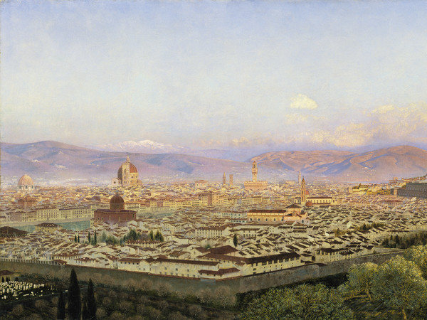 John Brett (1831-1902), <em>Veduta di Firenze da Bellosguardo</em>, 1863, Olio su tela, 101.3 x 60 cm, Tate, Presented by Thomas Stainton in memory of Charles and Lavinia Handley-Read 1972 | © Tate, London 2019