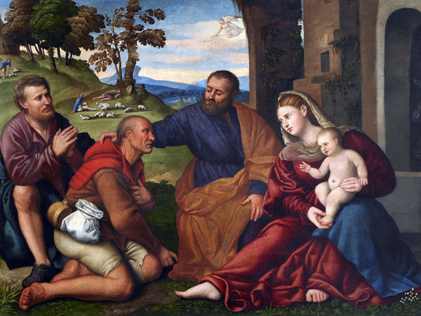 Bernardino Licinio, Adorazione dei pastori, 1530 circa, proprietà Pinacoteca Tosio Martinengo, Brescia