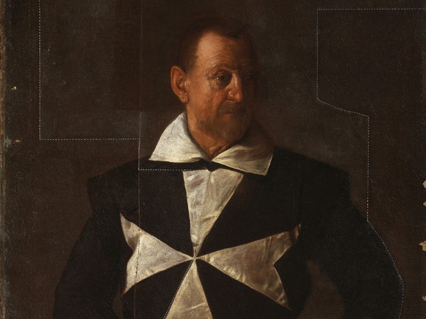 Michelangelo Merisi da Caravaggio (Milano, 1571 - Porto Ercole, Grosseto, 1610), Ritratto di cavaliere di Malta (Alof de Wignacourt?), 1608, Olio su tela, 118.5 x 95.5 cm, Firenze, Galleria Palatina, Palazzo Pitti | Foto: Claudio Giusti, Gianluca Poldi - Maria Letizia Amadori | Courtesy of Ministero dei Beni e delle Attività Culturali e del Turismo