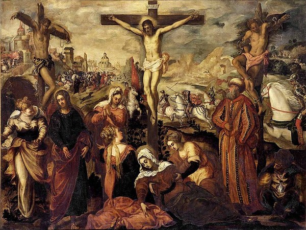 Jacopo Tintoretto, Crocifissione, olio su tela, 204x269,5 cm, Musei Civici di Padova