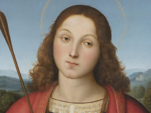 Raffaello Sanzio, Cristo Redentore benedicente, Circa 1505-1506, Olio su tavola, Brescia, Pinacoteca Tosio Martinengo