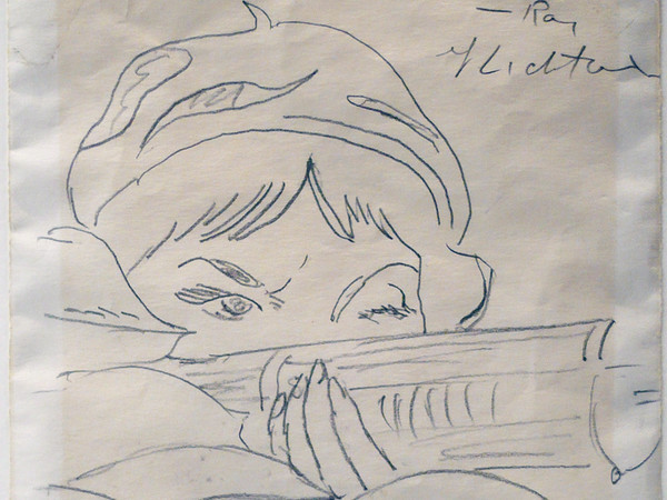 Roy Lichtenstein, Crak! (Study), 1963. ?Graphite pencil on paper, ?14.5x14.7 cm. 
