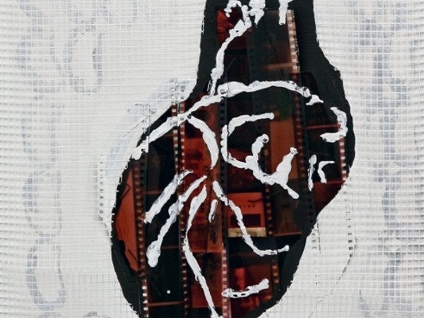 Marco Angelini, Cuore2, cm. 30x40, mixed media technique on canvas