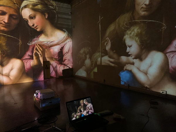 Raffaello in Umbria e la sua eredità in Accademia, Palazzo Baldeschi, Perugia, allestimento multimediale